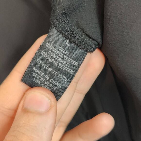 Lillys Top Womens Large Kloset Button Up Tulle Black - Picture 10 of 10